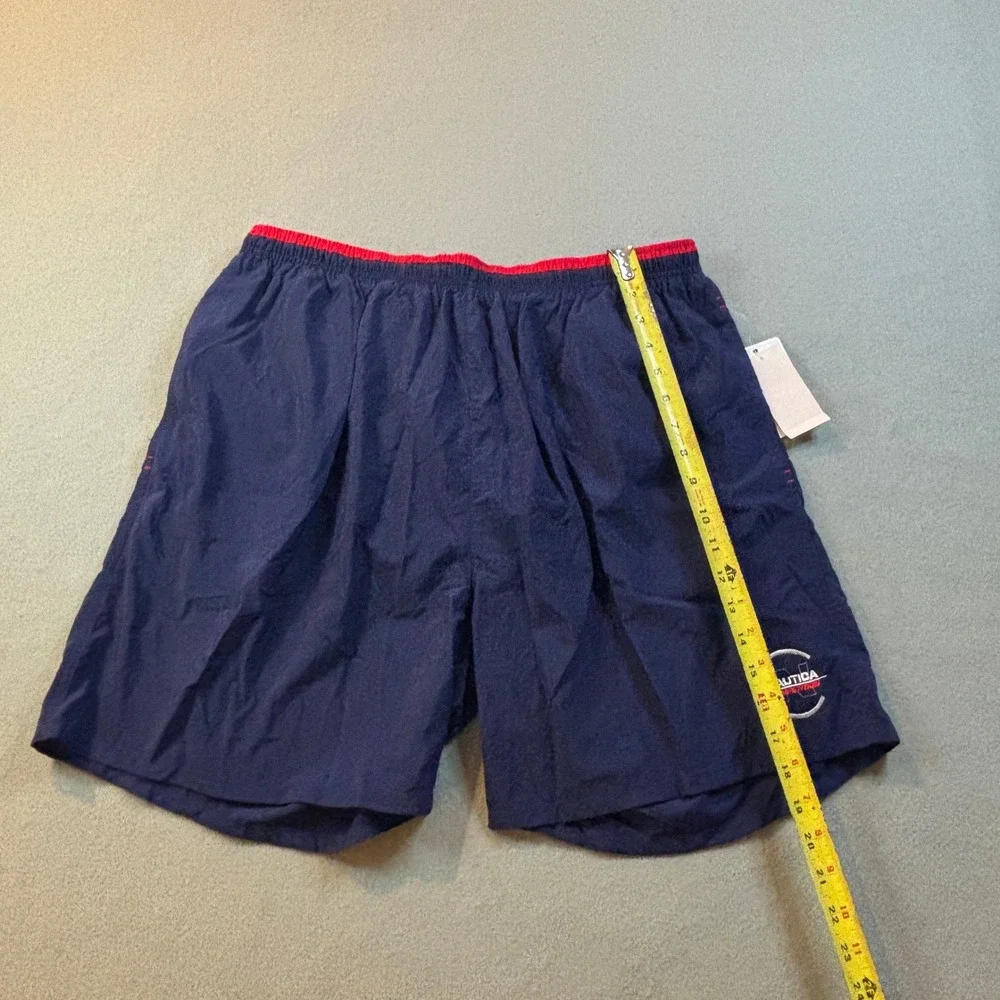 VTG Nautica Competition Swim Trunks Mens XL Midnight Blue Nylon Y2K T84129